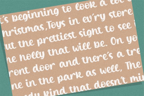 Winter Candle Font Poster 5