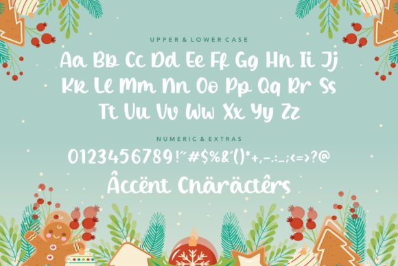 Winter Candle Font Poster 6