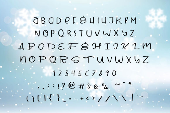 Winter Christmas Font Poster 2