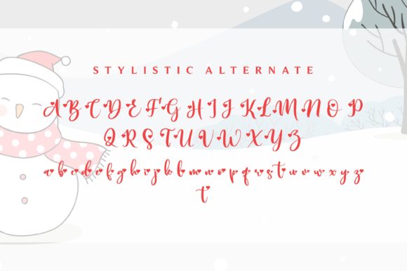 Winter Christmas Font Poster 11