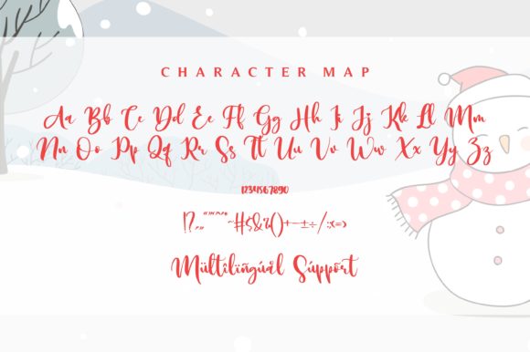 Winter Christmas Font Poster 10