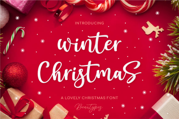 Winter Christmas Font Poster 1