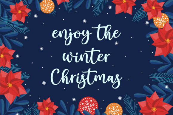 Winter Christmas Font Poster 2