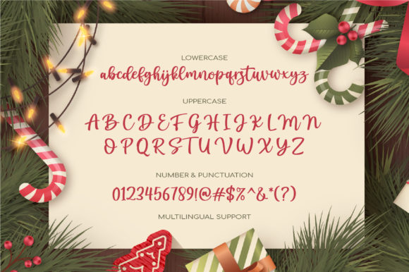 Winter Christmas Font Poster 4