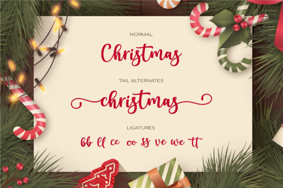 Winter Christmas Font Poster 5