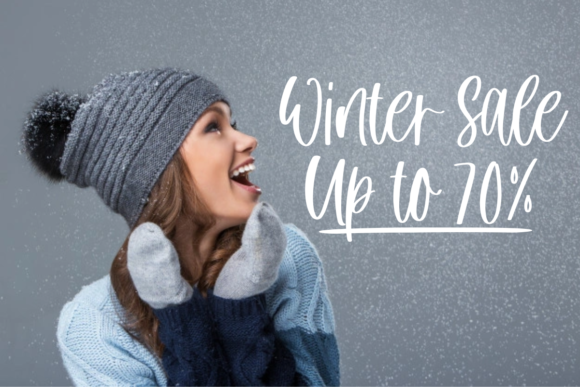 Winter Cloud Font Poster 4