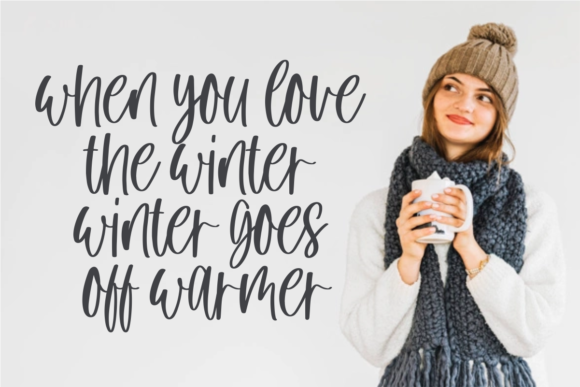 Winter Cloud Font Poster 5