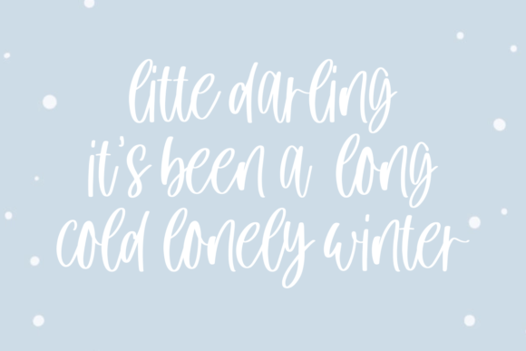 Winter Cloud Font Poster 7