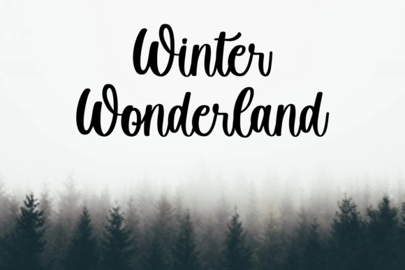 Winter Creative Font Poster 7