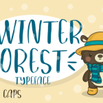 Winter Forest Font Poster 1