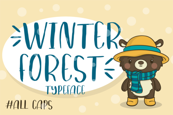 Winter Forest Font Poster 1