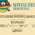 Winter Forest Font Poster 2