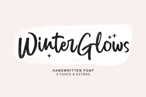 Winter Glows Font Poster 1