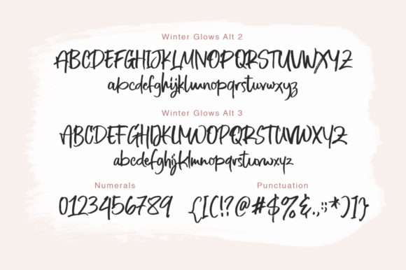 Winter Glows Font Poster 12