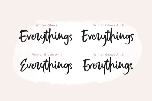 Winter Glows Font Poster 9