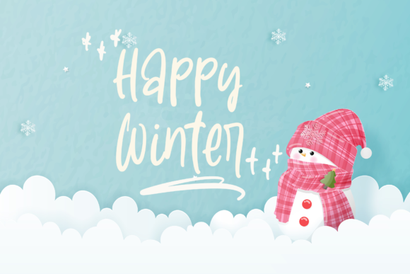 Winter Lova Font Poster 2