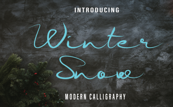 Winter Snow Font