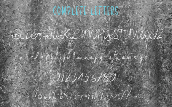 Winter Snow Font Poster 4
