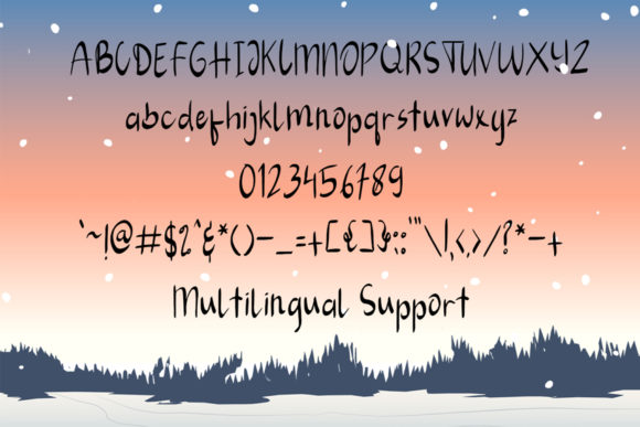 Winter Sonata Font Poster 8
