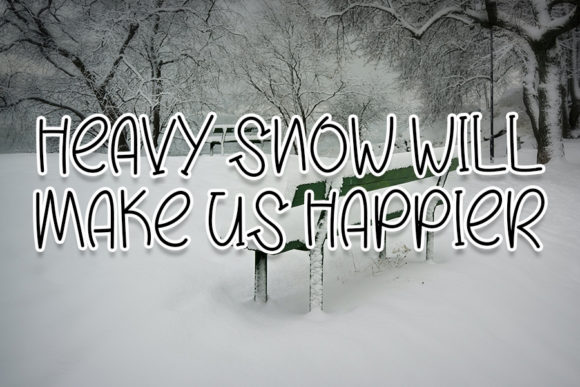 Winter Special Font Poster 4