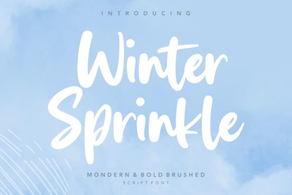 Winter Sprinkle Font Poster 1