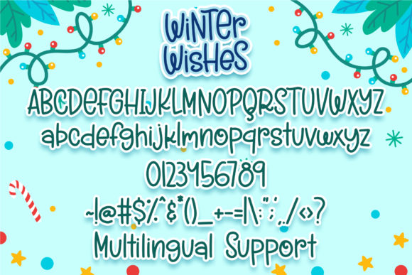 Winter Wishes Font Poster 7
