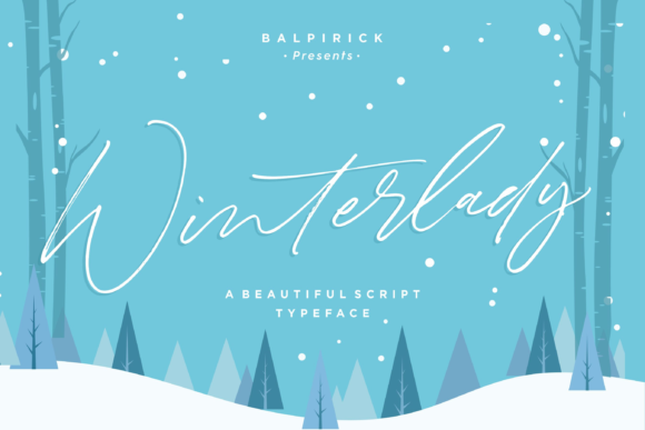 Winterlady Font Winterlady Font Poster 1
