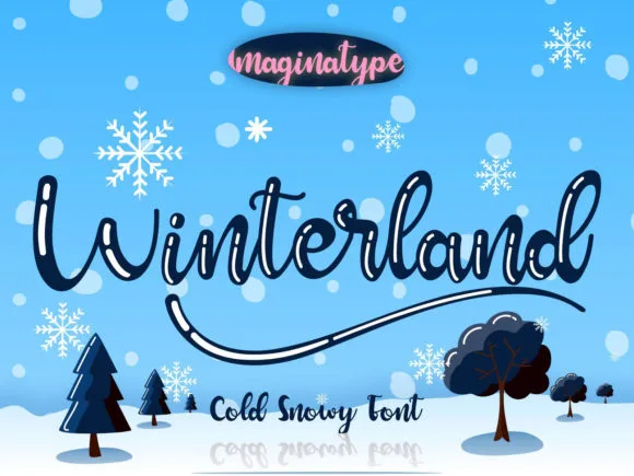 Winterland Font Winterland Font Poster 1