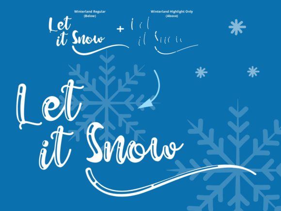 Winterland Font Poster 2