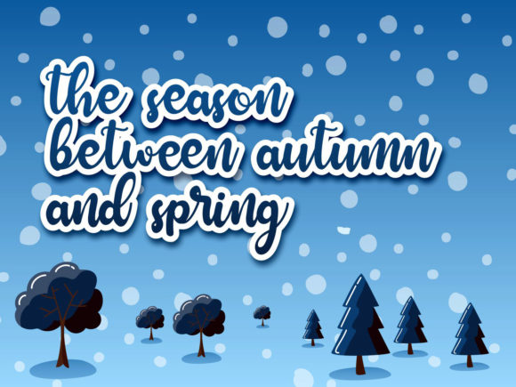 Winterland Font Poster 4