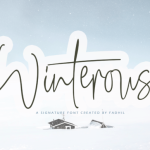 Winterous Font Poster 1