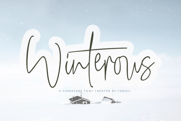 Winterous Font Poster 1