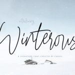 Winterous Font Poster 7