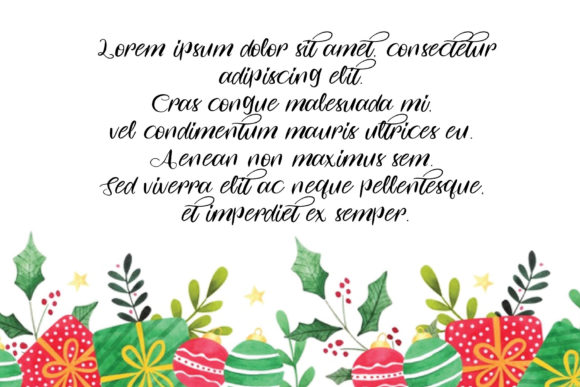 Wish You Merry Christmas Font Poster 2