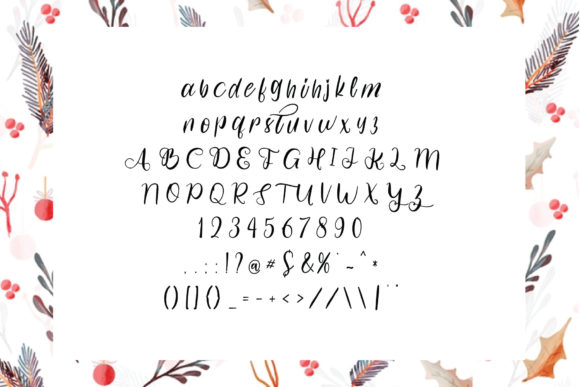 Wish You Merry Christmas Font Poster 3