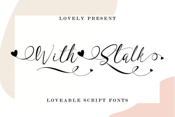 With Stalk Font Poster 1