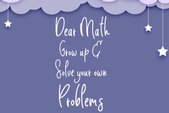 Without Me Font Poster 3