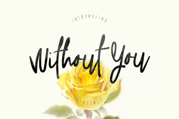 Without You Font Poster 1
