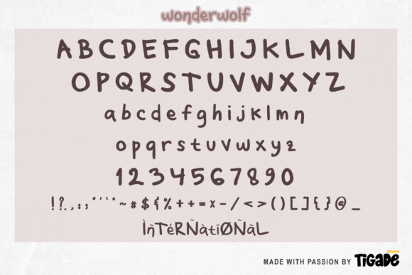 Wonder Wolf Font Poster 5