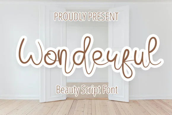 Wonderful Font Poster 1