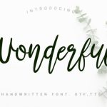 Wonderful Font Poster 1