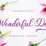 Wonderful Day Font Poster 1