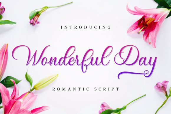 Wonderful Day Font Poster 1