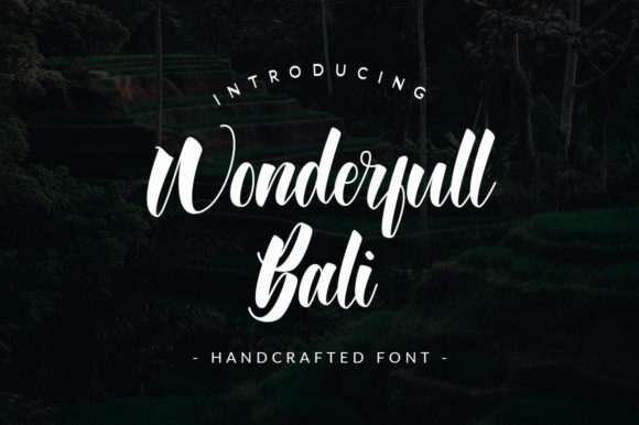 Wonderfull Bali Font Poster 1