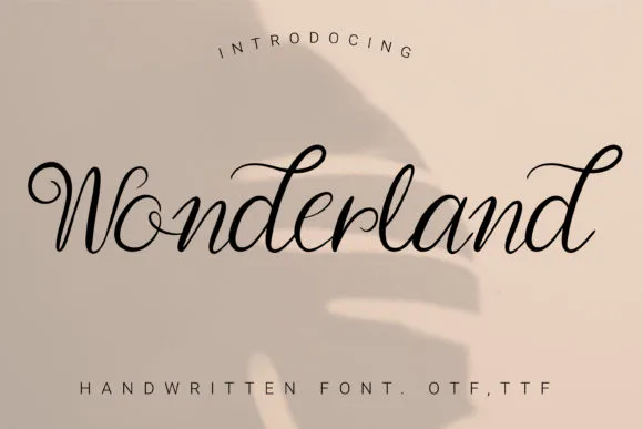Wonderland Font Poster 1