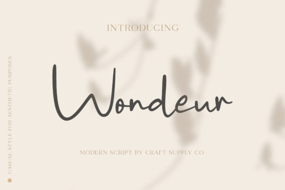 Wondeur Font