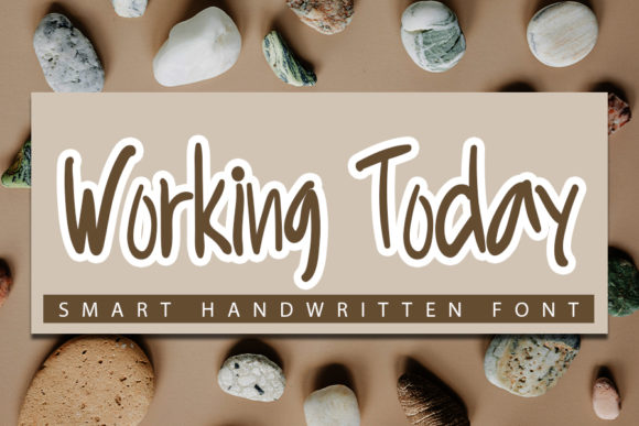 Working Today Font Poster 1
