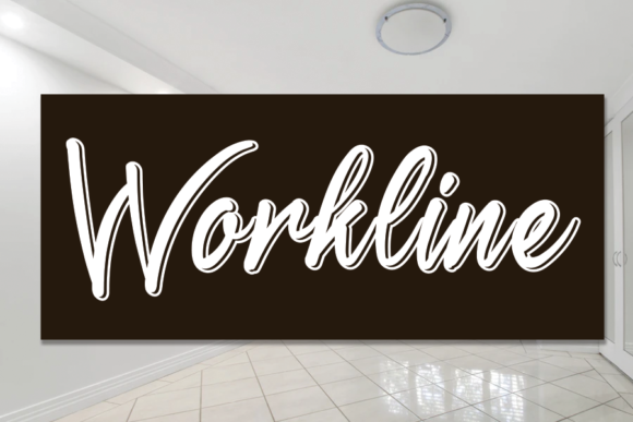 Workline Font Poster 1