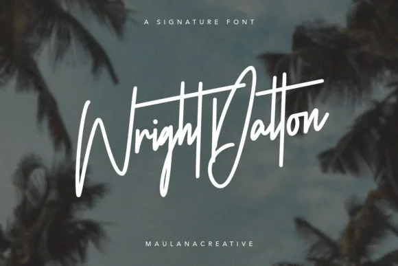 Wright Dalton Font Wright Dalton Font Poster 1