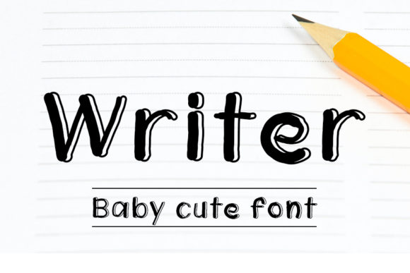 Writer Font Poster 1